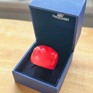 Swarovski Red Crystal Cocktail Ring